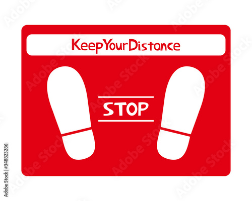 ソーシャルディスタンス　ロゴ　