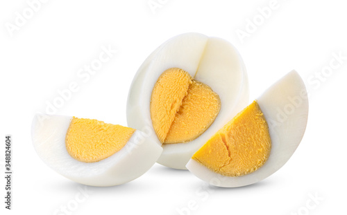 Photos boiled egg isolated on white background