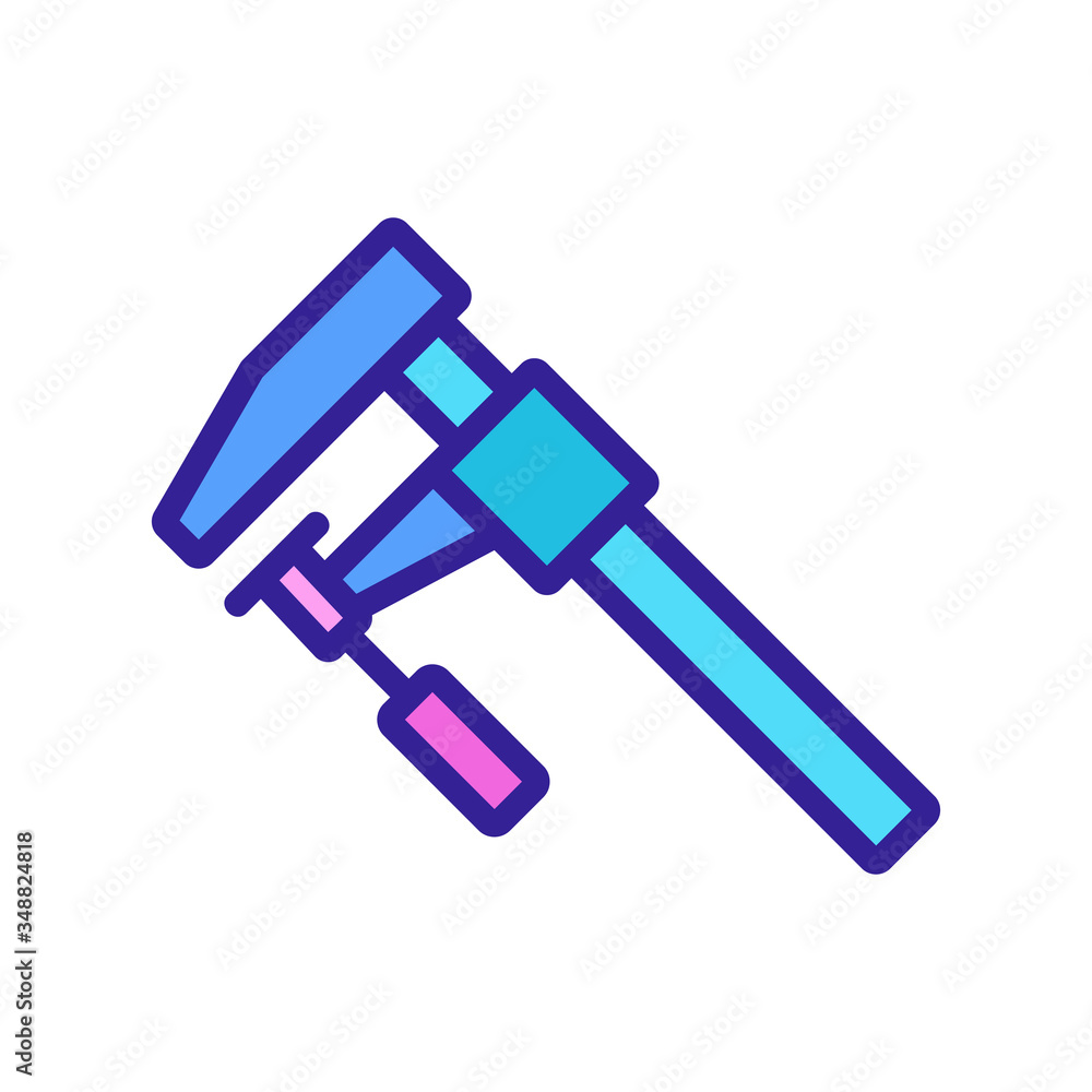 joiner hammer with holder icon vector. joiner hammer with holder sign. color symbol illustration joiner hammer with holder icon vector. joiner hammer with holder sign. color symbol illustration