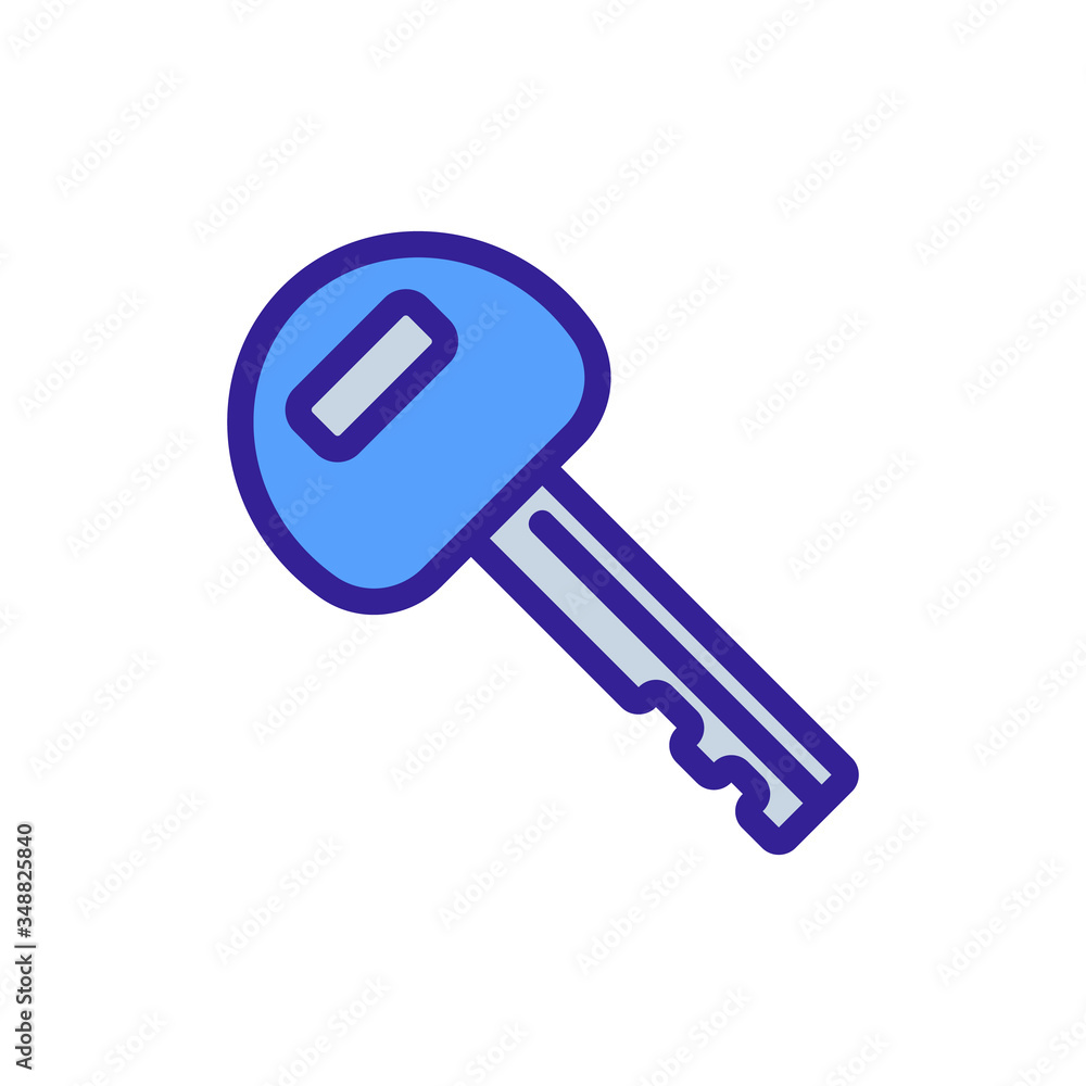 programmed chip key icon vector. programmed chip key sign. color symbol illustration programmed chip key icon vector. programmed chip key sign. color symbol illustration