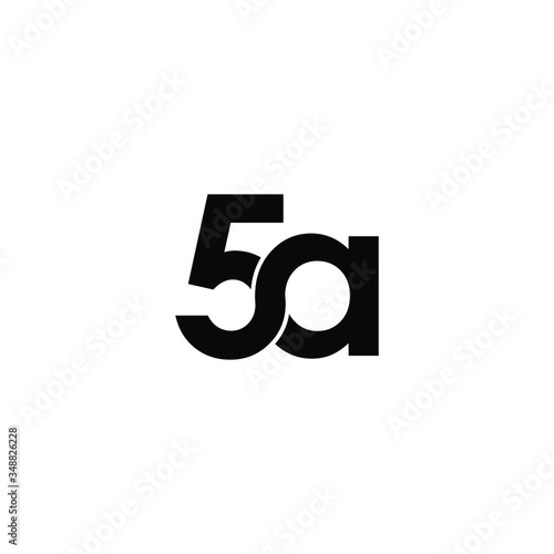 5a letter original monogram logo design