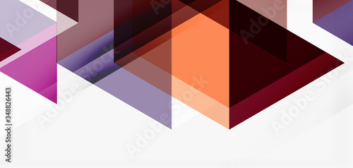 Geometric abstract background, mosaic triangle and hexagon shapes. Trendy abstract layout template for business or technology presentation, internet poster or web brochure cover, wallpaper