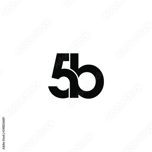 5b letter original monogram logo design