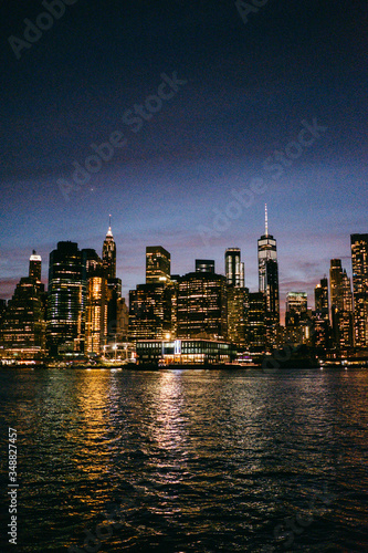 Manhattan Skyline Nachts