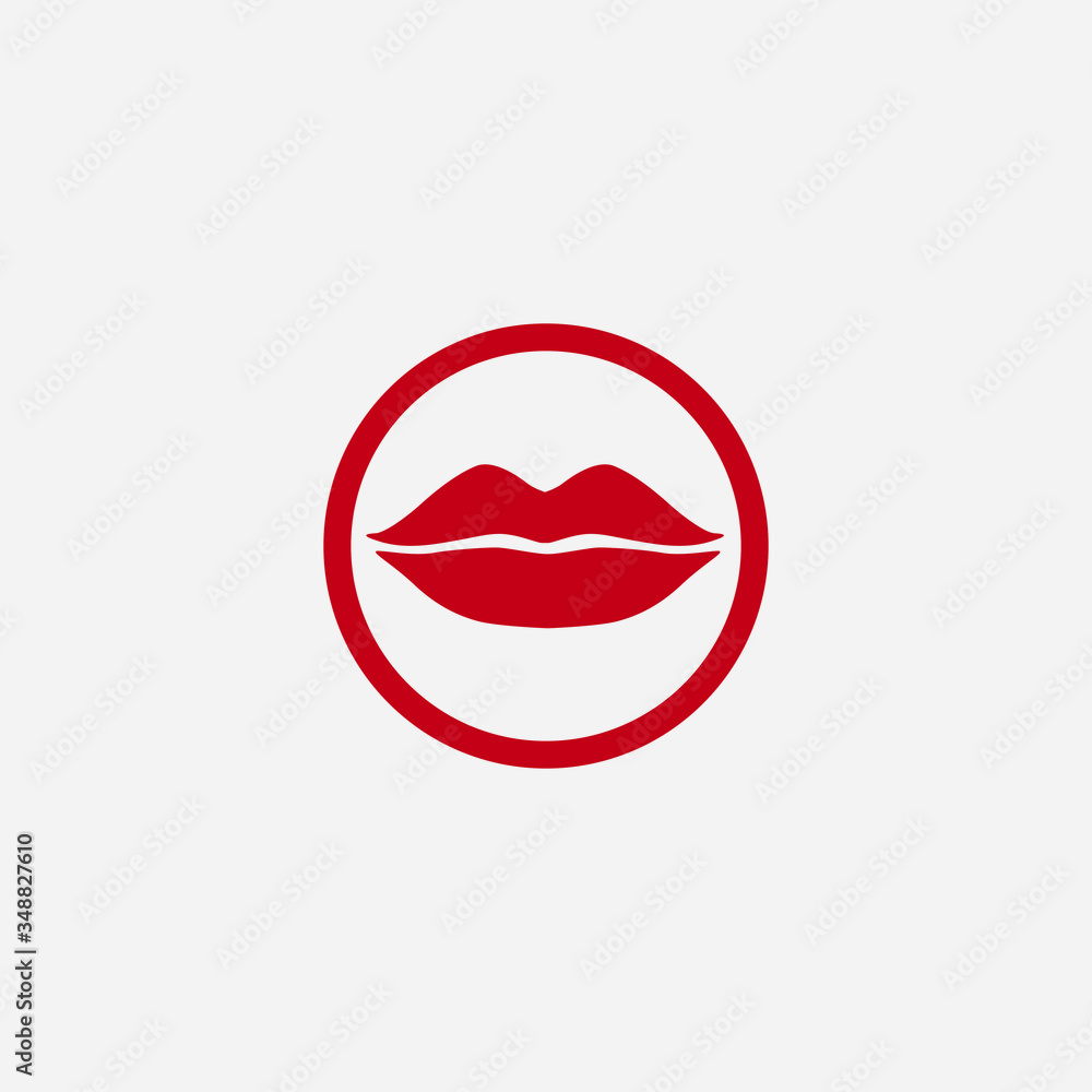 Lips graphic element Illustration template design Lips graphic element Illustration template design