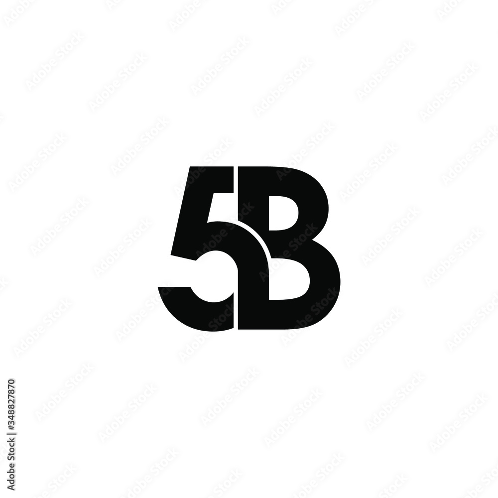 5b letter original monogram logo design 5b letter original monogram logo design