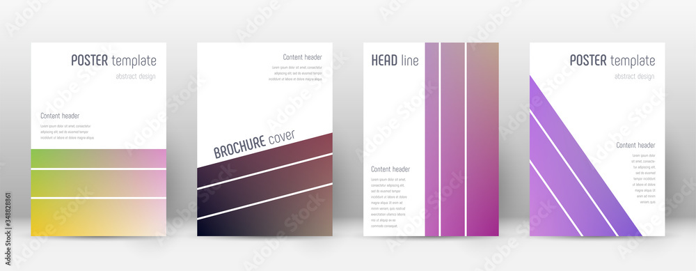 Flyer layout. Geometric dramatic template for Broc