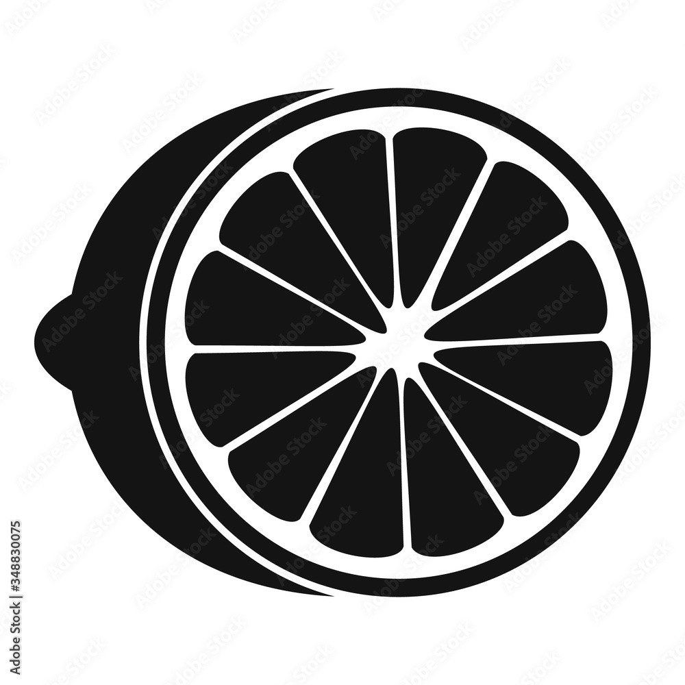 Cutted fresh lime icon. Simple illustration of cutted fresh lime vector icon for web design isolated on white background Cutted fresh lime icon. Simple illustration of cutted fresh lime vector icon for web design isolated on white background