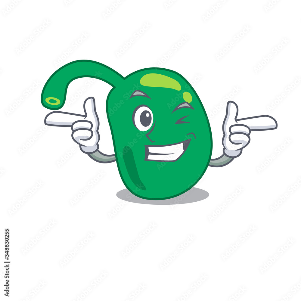 Cartoon design of pineal showing funny face with wink eye Stock Vector ...