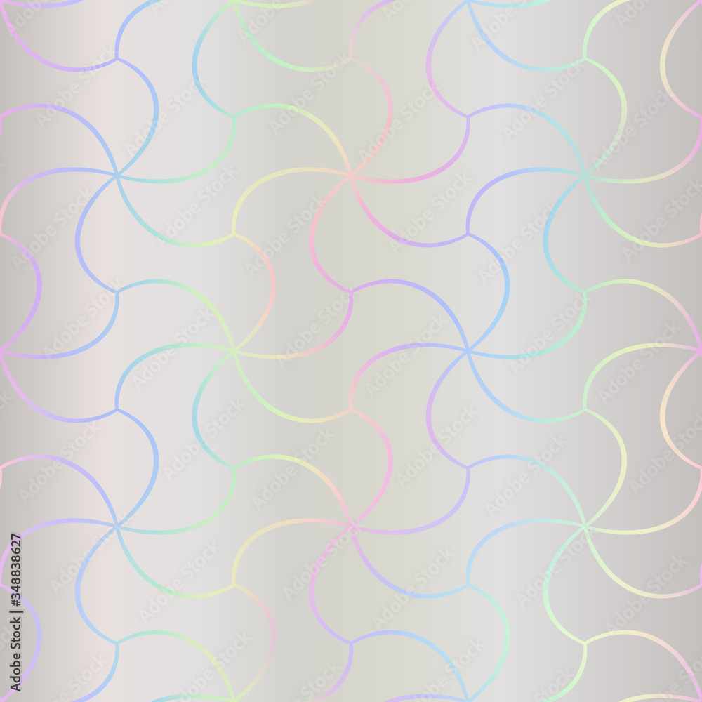 Seamless pattern. Holographic foil fishnet. Trendy stylish design neon color. Hologram hipster design. Wallpaper colorful lines. Beautiful rainbow background. Iridescent art. Pastel color. Vector Seamless pattern. Holographic foil fishnet. Trendy stylish design neon color. Hologram hipster design. Wallpaper colorful lines. Beautiful rainbow background. Iridescent art. Pastel color. Vector