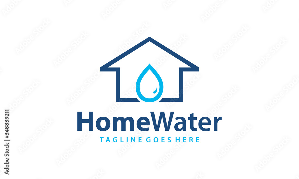 Home with water symbol for logo design vector editable
Home with water symbol for logo design vector editable