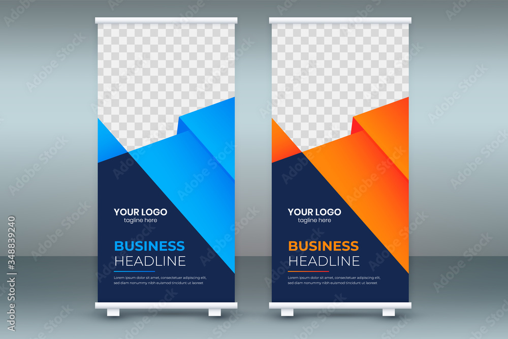 Business standee xbanner template design, advertising, banner poster