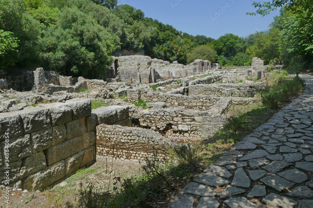 Ruins of ancient Greek and Roman city Butrint, Albania