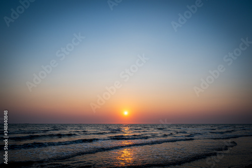 sunset on the beach