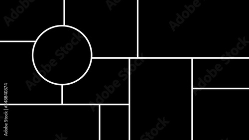 Templates collage 11 frame photos.Template of moodboard. Vector illustration.