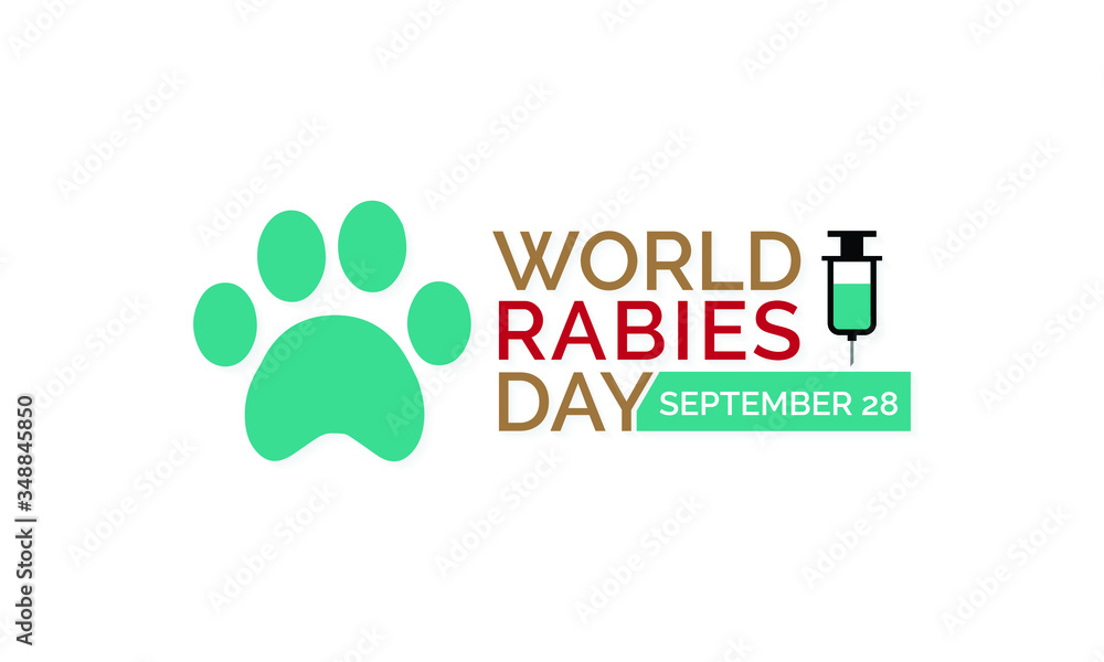 Vector illustration on the theme of World Rabies day observed each year on September 28th across the globe. Vector illustration on the theme of World Rabies day observed each year on September 28th across the globe.