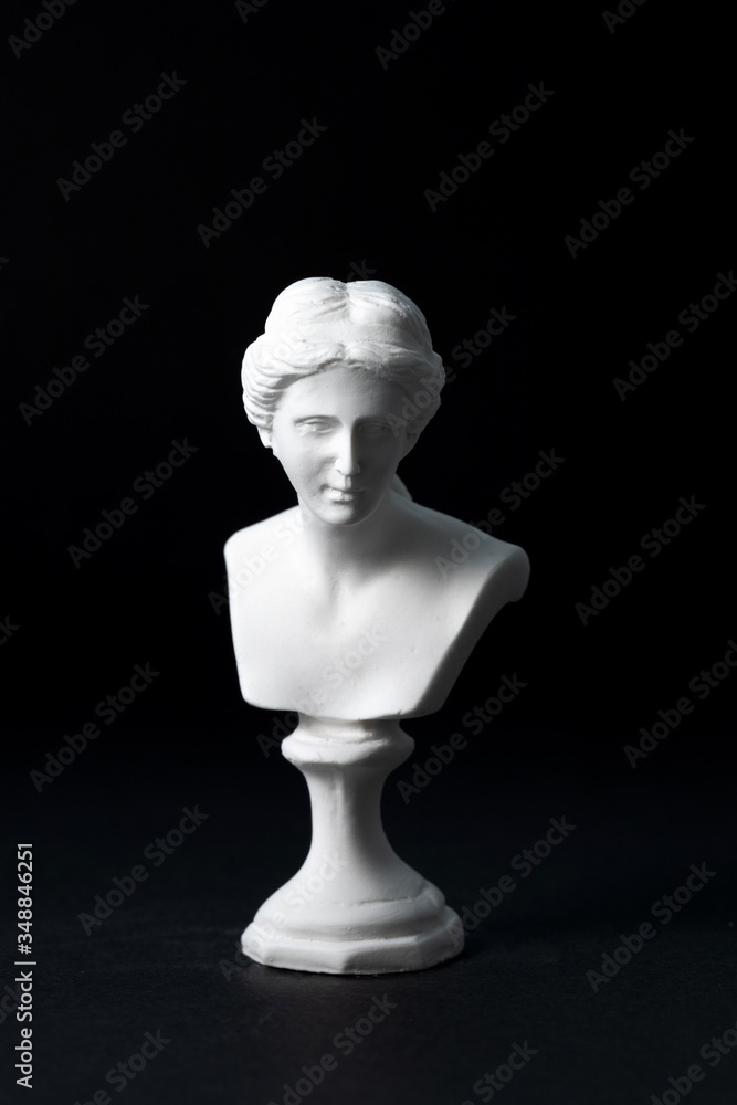 Venus plaster with a black background