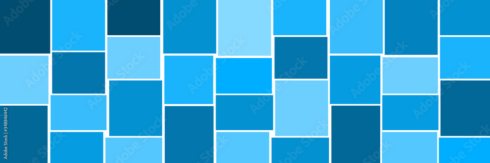 Blue Background With Squares Tiles Horizontal Blue Background With Squares Tiles Horizontal