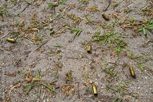 Billede på lærred multiple spent cartridges