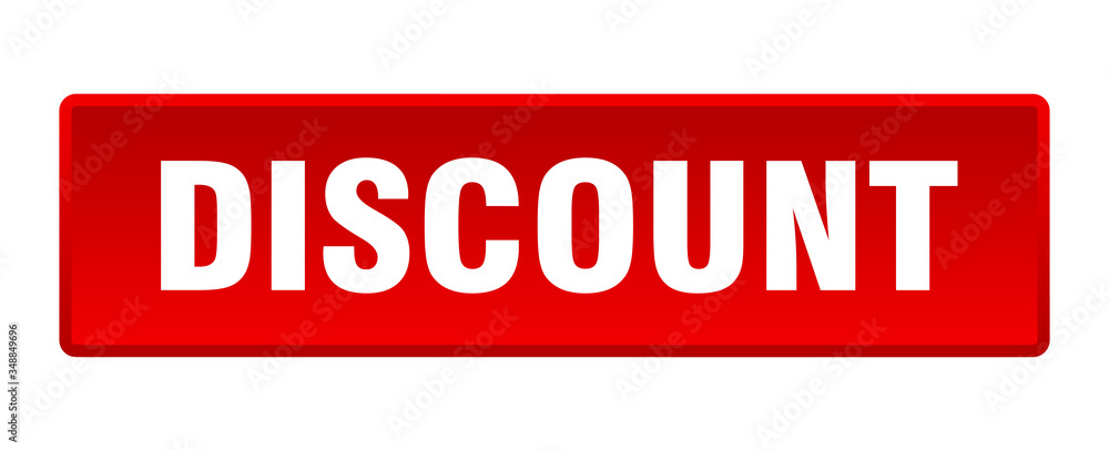 discount button. discount square red push button discount button. discount square red push button