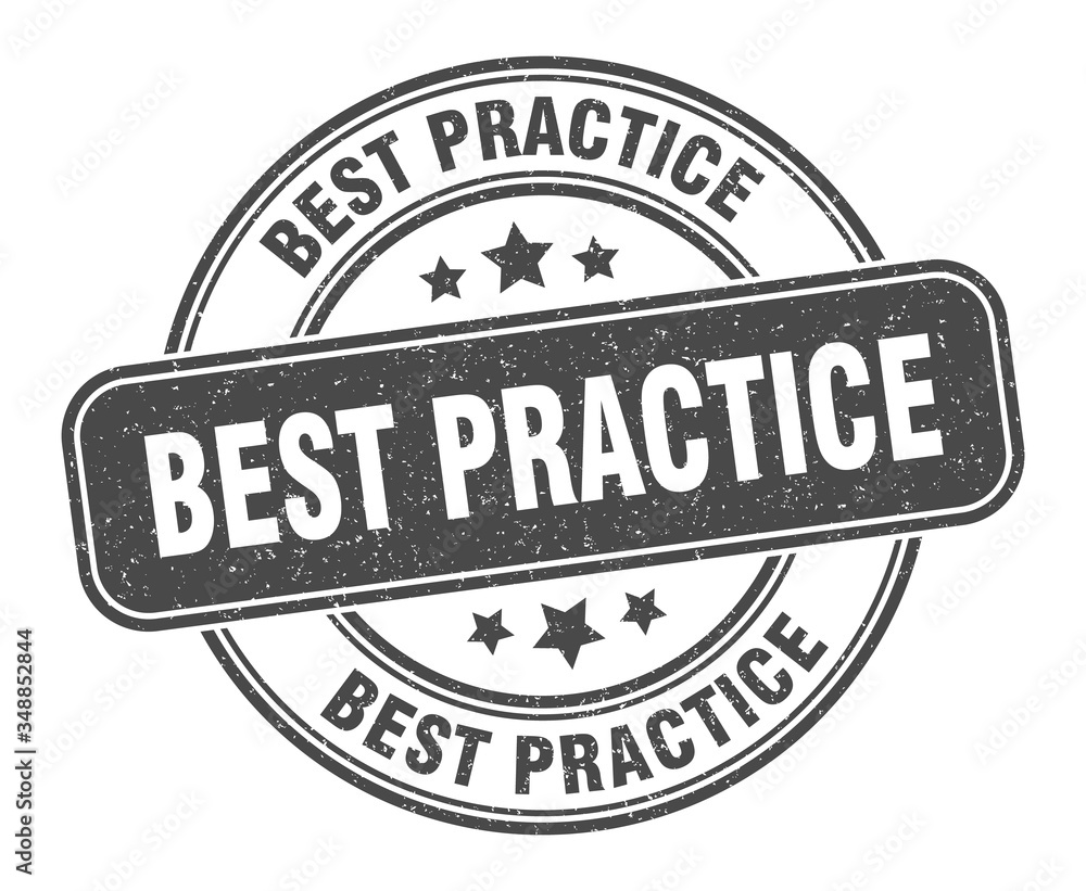 Fototapeta premium best practice stamp. best practice label. round grunge sign