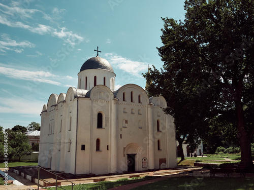 Boris and Gleb Cathedral or Borisoglebsky Cathedral. Famous architectural monument of the pre-Mongol period. Chernihiv city.