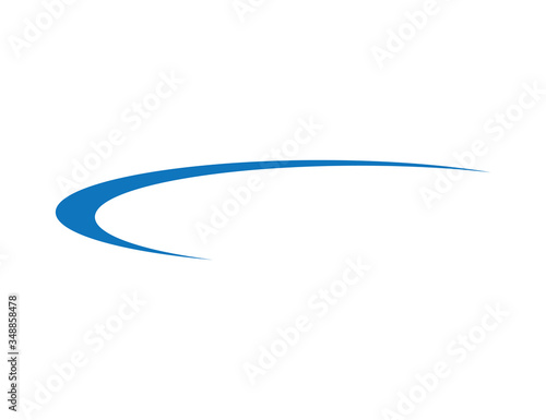 Abstract Swoosh Logo Design Template