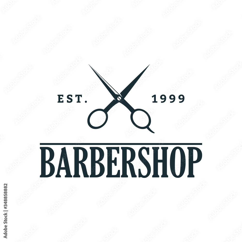 Barber shop Logo Design Template, Badges and Emblem Barber shop Logo Design Template, Badges and Emblem