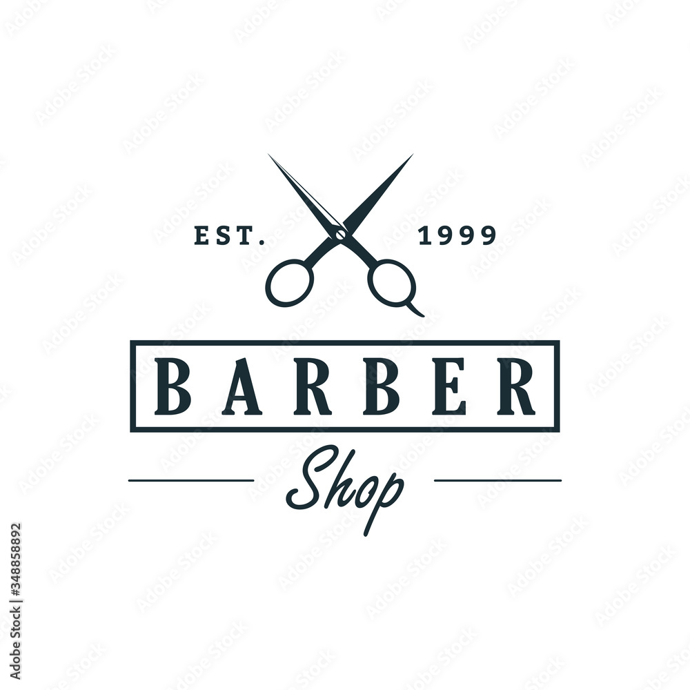 Barber shop Logo Design Template, Badges and Emblem Barber shop Logo Design Template, Badges and Emblem