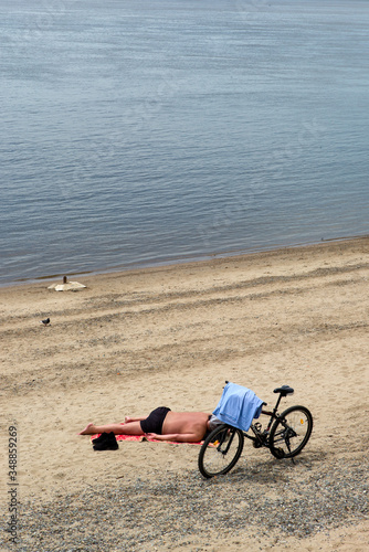 Un vélo sur la plage