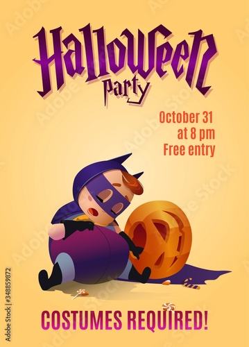Poster for the celebration of Halloween.