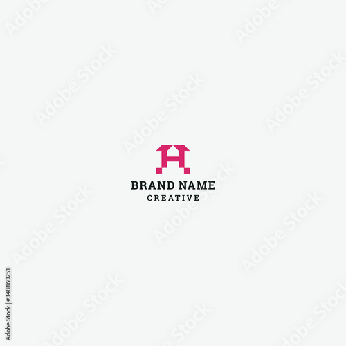 Letter A Abstract logo template design in Vector illustration 