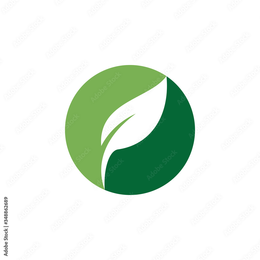 Leaf logo vector design template Leaf logo vector design template