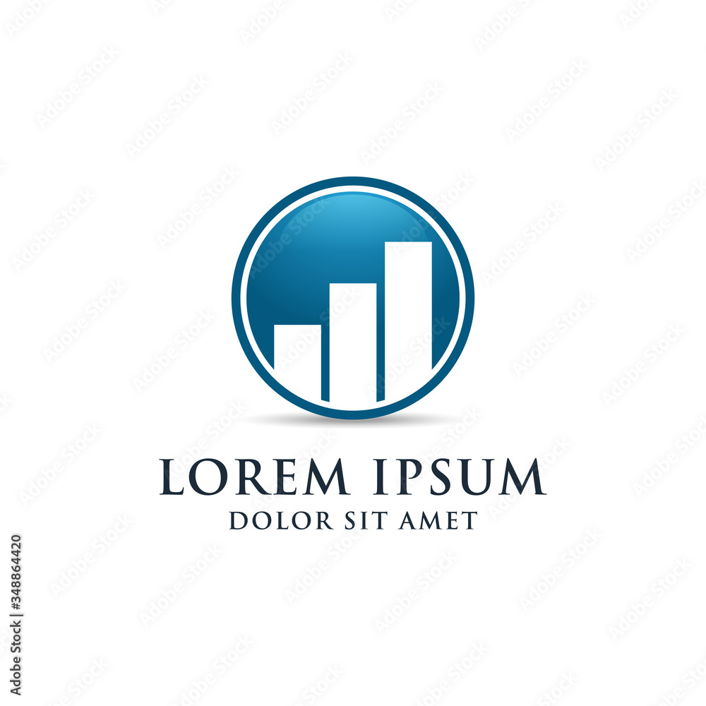 Financial And Accounting Logo Design Vector Template. Financial And Accounting Logo Design Vector Template.