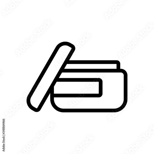 fat in jar icon vector. fat in jar sign. isolated contour symbol illustration