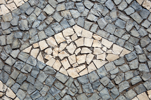 Closeup surface of blocky p...