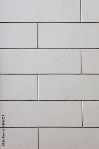 White tiles wall backdrop