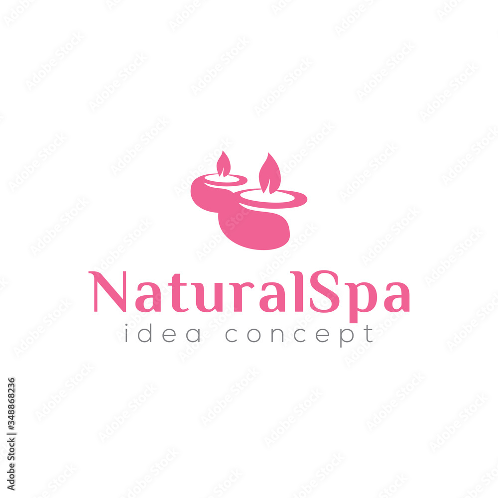Spa Beauty Concept Logo Design Template