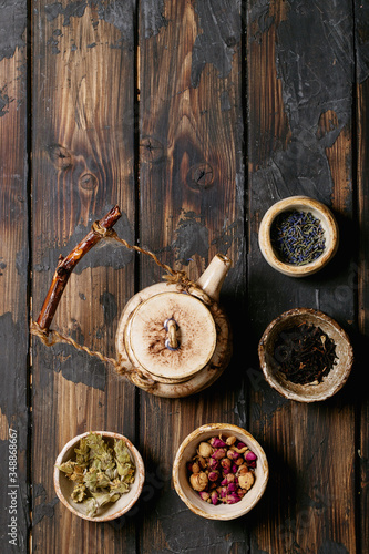 Black tea in a ceramic cup