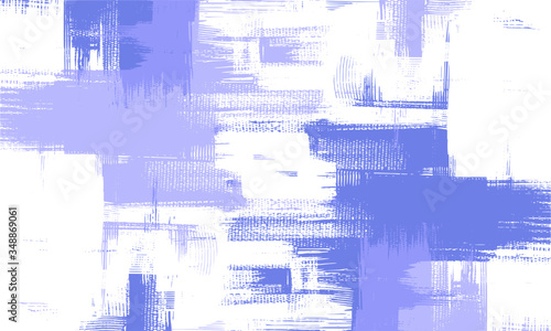 Light artwork on white canvas. Purple and blue abstract background painting, dirty art. Grungy cross hatching paint strokes, vector background illustration
