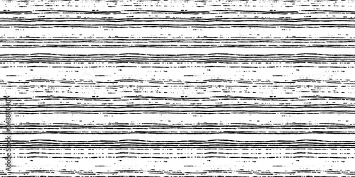 Seamless striped pattern hand painted with ink brush