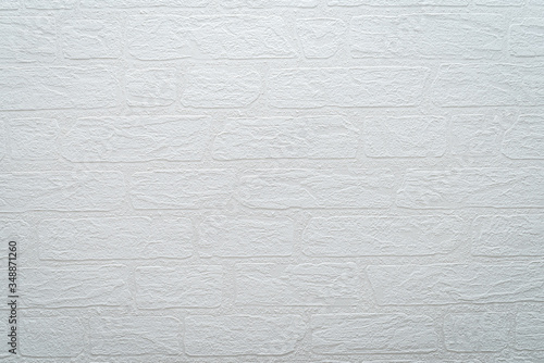 Beautiful white brick wall closeup texture