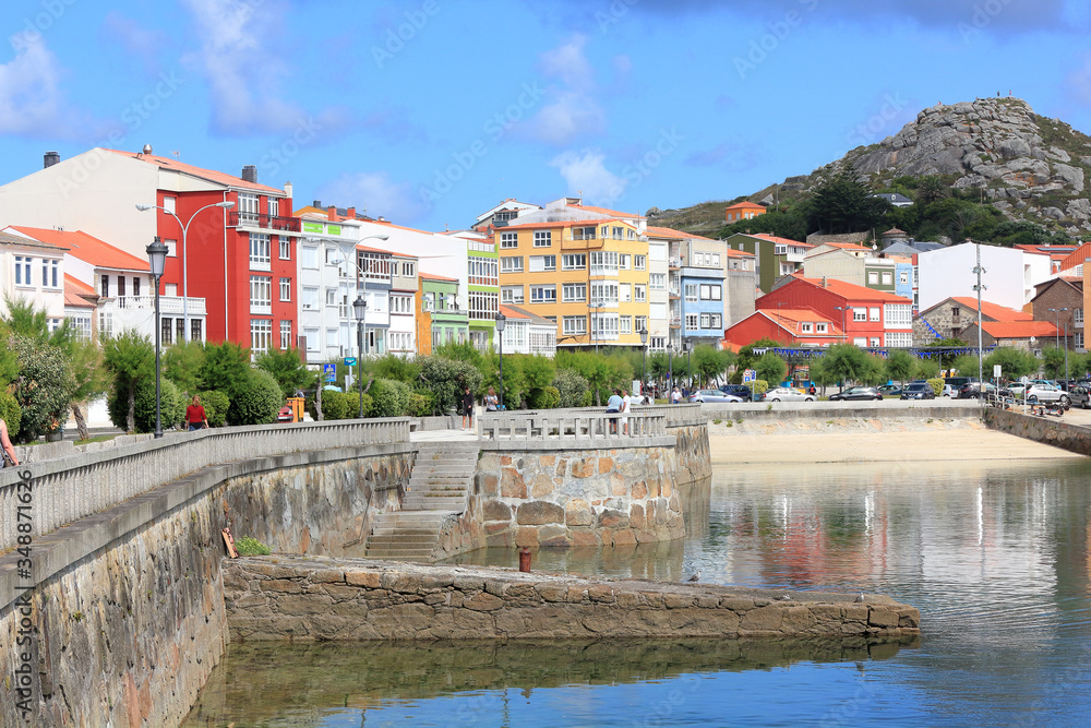 Obraz premium Seafront of Muxia town Camino de Santiago, Fisterra-Muxia way, Spain