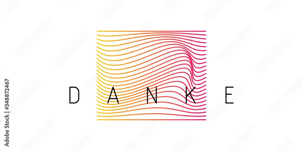Danke Card. Modern Lettering for Title, Heading, Photo Overlay, Wedding Invitation, Thank You Message. Danke Card. Modern Lettering for Title, Heading, Photo Overlay, Wedding Invitation, Thank You Message.