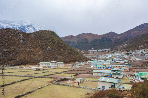 Wallpaper Mural Khunde Village. Sagarmatha National Park landscape Torontodigital.ca