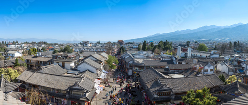 Chinese style building eaves and Diaolianghuadong photo