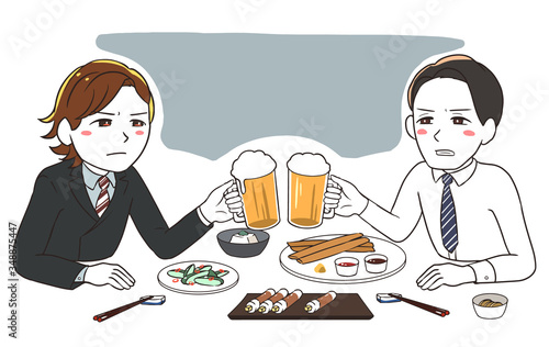 会社帰りの飲みで険悪(男性)