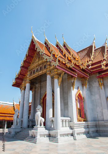 Wallpaper Mural Exterior of Marble Temple (Wat Benchamabophit), Bangkok, Thailand Torontodigital.ca
