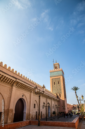 view of Moulay El Yazid Mosque, Marrakesh, Morocco