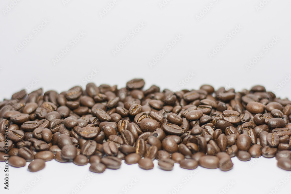 coffee beans on a white background